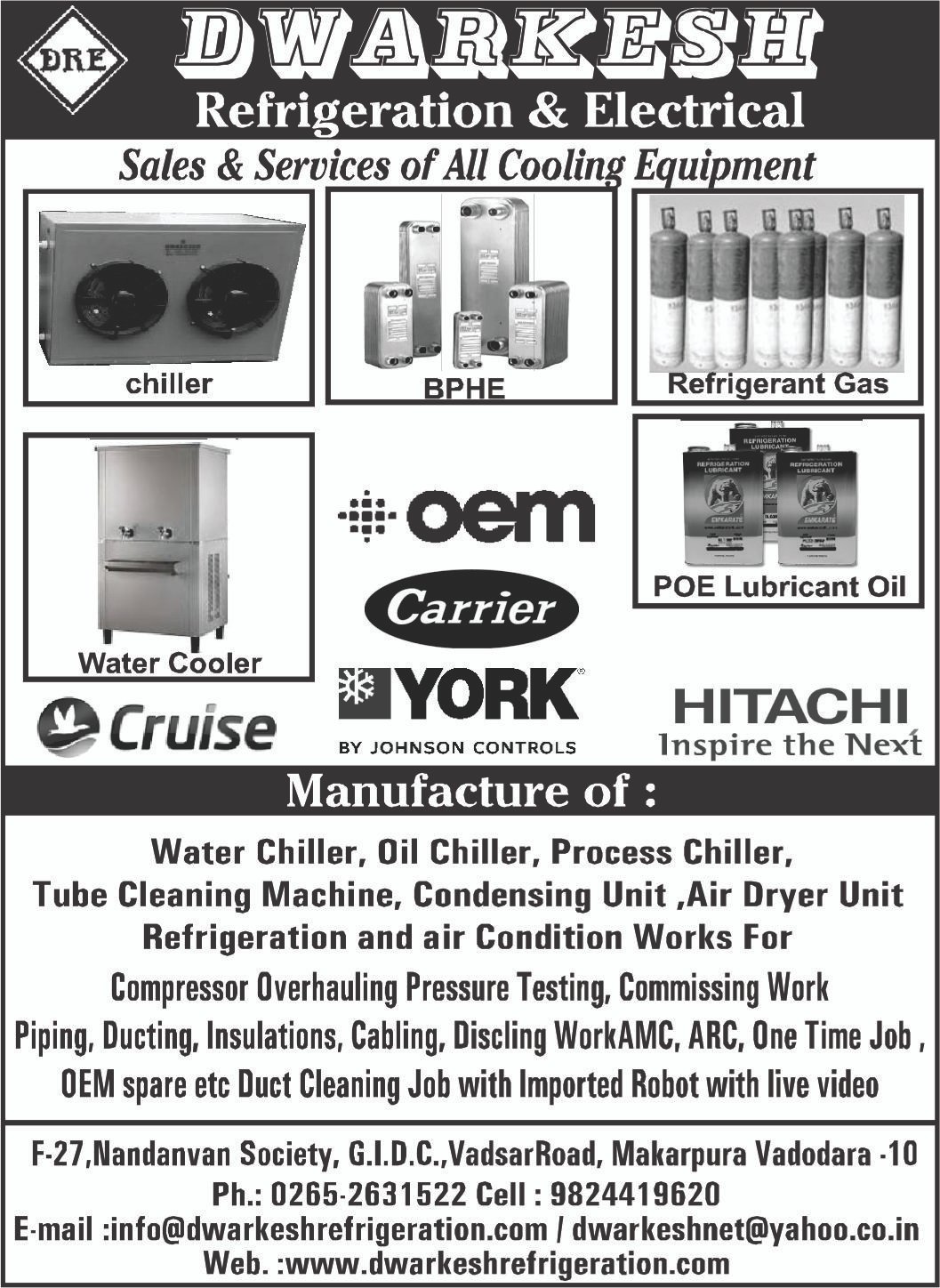Image for DWARKESH REFRIGERATION & ELECTRICALS